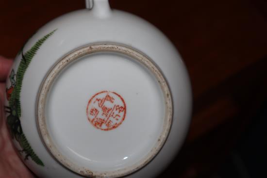 A set of Chinese Republic period porcelain tea and rice bowls and saucers